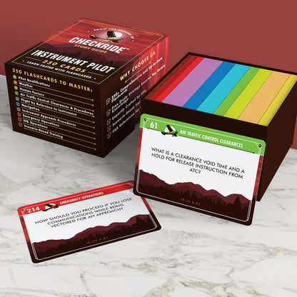 Instrument Pilot IFR Oral Exam Flashcards by Checkride Study Guide - 250+ Flashcards Covering All Topics Developed by CFIIs - Instrument Pilot Oral Exam Guide