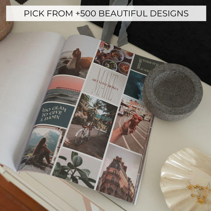 Inspirational Vision Board Kit – Complete Set with Vision Board Book & Felt Board, Motivational Pictures & Quotes to Map Your Goals & Dreams - The Perfect Supplies to Visualize Goal Setting & Success