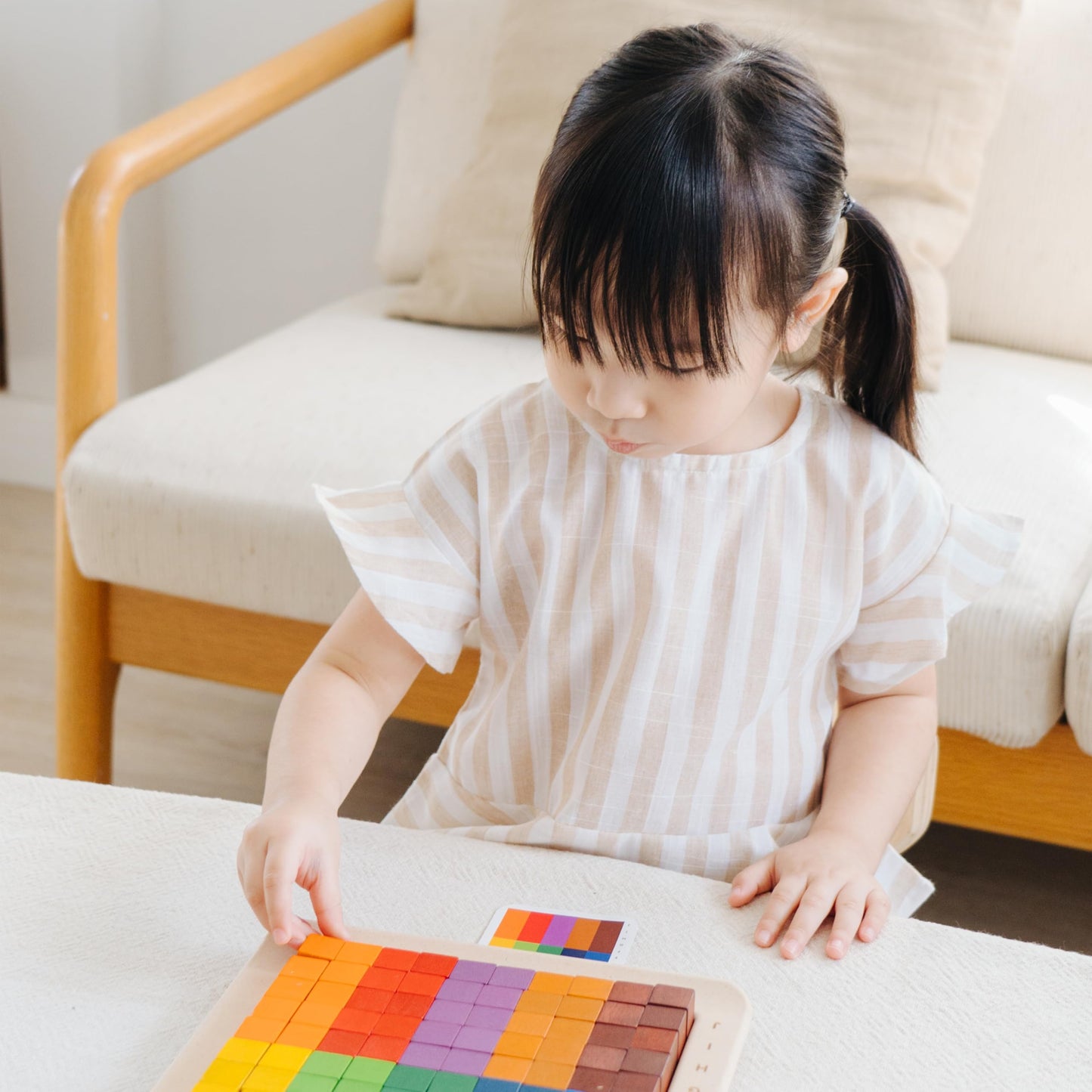 PlanToys® Wooden Math Blocks & Rods