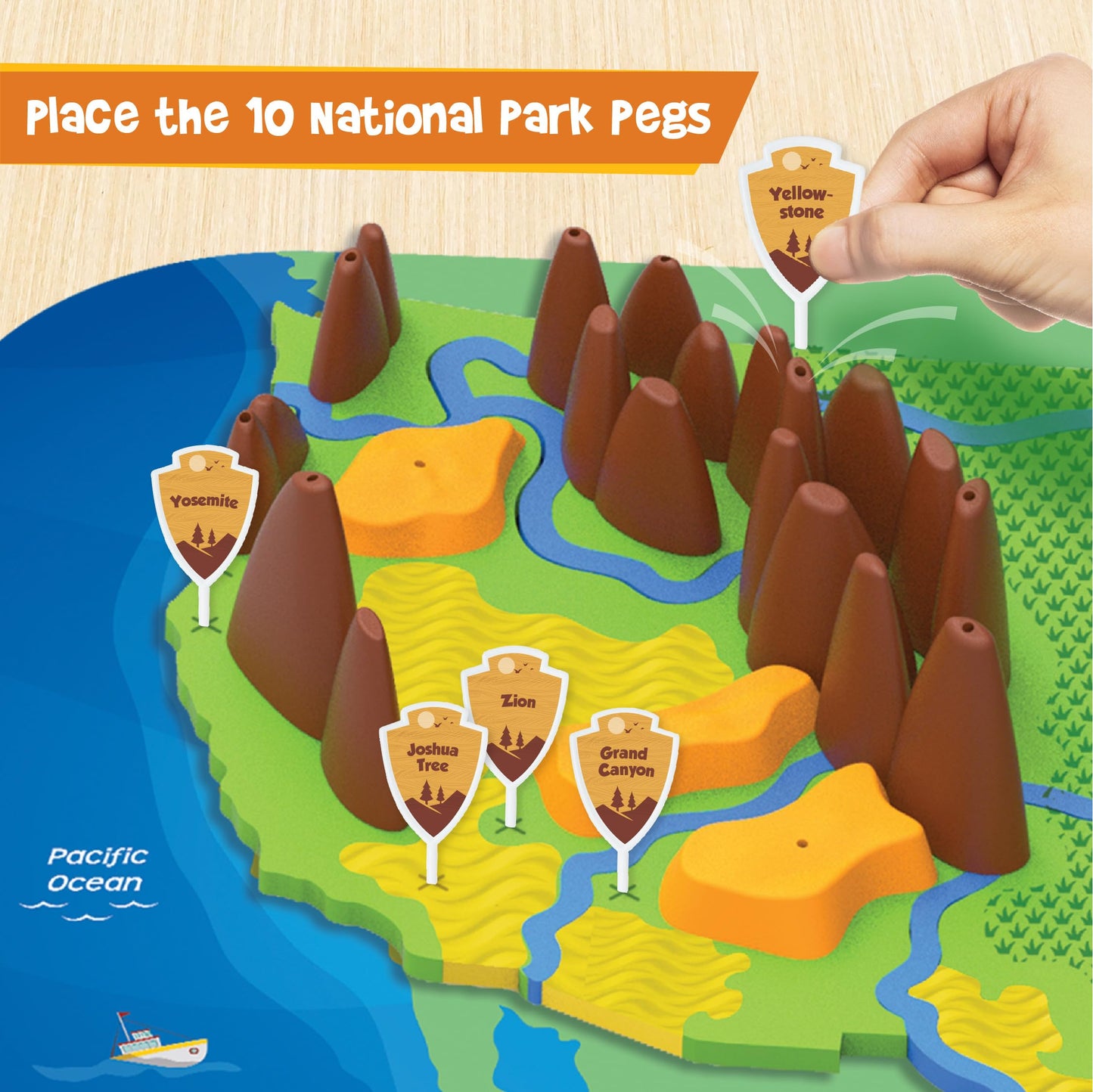 Imagimake Mapology Physical Features USA Puzzle | Mountains, National Parks, Rivers & Lakes 3D Puzzle Toys for Ages 8-13 | Educational Toys | Classroom Must-Haves | Back to School Gifts for Kids 8-12