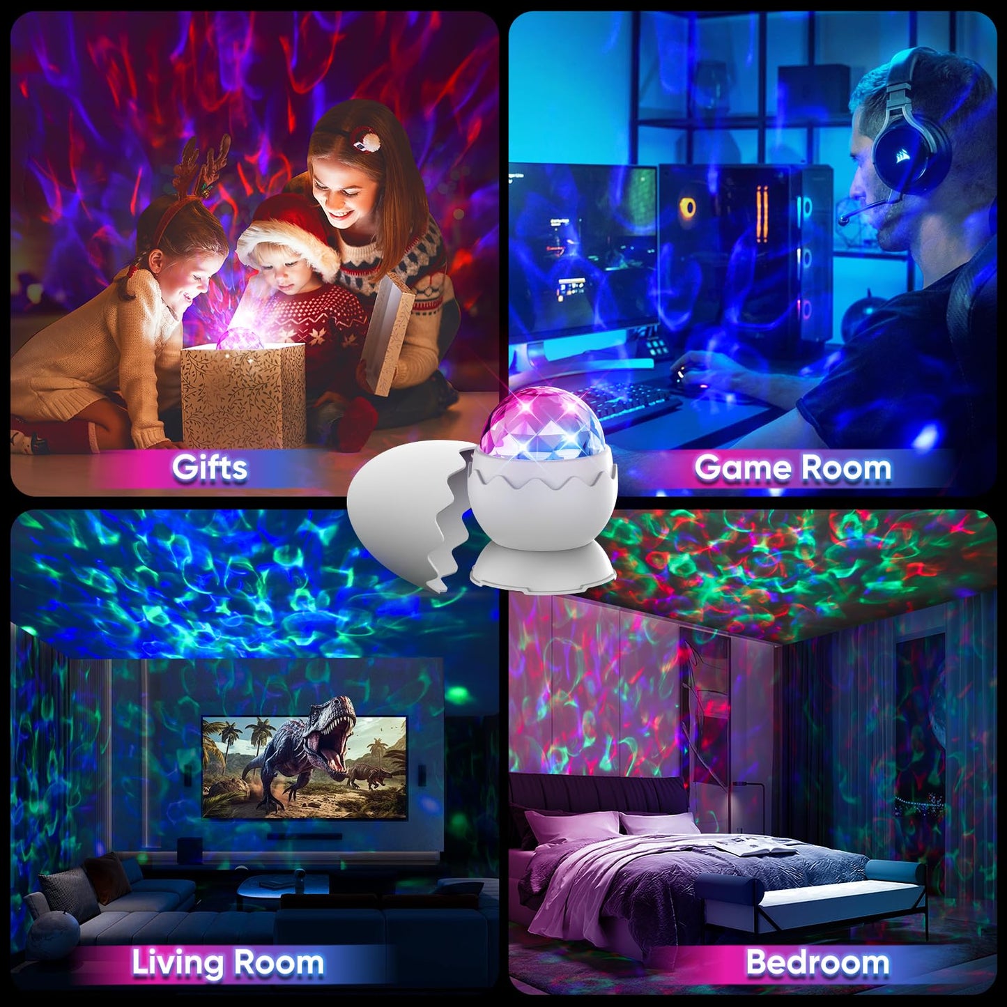 Star Projector, Galaxy Projector for Bedroom, Night Light for Kids, LED Nebula Lighting with Timer and Remote,Gift for Adults, Teens (Proyector de Galaxias para Habitación)