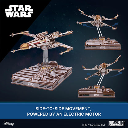 UGEARS Star Wars ™ Luke Skywalker’s X-Wing Starfighter ™ Wooden 3D Puzzles for Adults – Mechanical Wood Model Kits, Star Wars Model Kit, DIY 3D Puzzle, Hobby for Adults, Brain Teaser