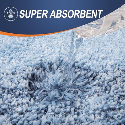 OLANLY Bathroom Rugs Mat 36x24, Extra Soft Absorbent Microfiber Bath Rugs, Rubber Backing, Quick Dry, Machine Washable Bath Mats for Bathroom Floor, Tub and Shower, Home Decor Accessories, Blue