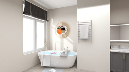 HEATGENE Towel Warmer Wall-Mounted Hardwired Heated Towel Rack Hot Towel Bar Brushed