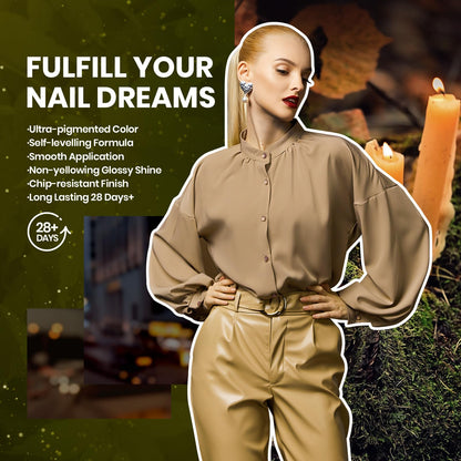 beetles Gel Polish 44pcs Fall Gel Nail Polish Set 36 Colors Brown Burgundy Red Blue Purple Orange Green Black Nude White with Base Top Coat UV LED Needed Salon DIY at Home Gift for Women Colorful Muse
