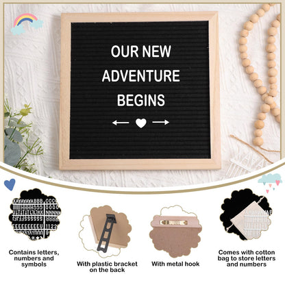 Canlierr 9 Pcs Pregnancy Announcement Set Pregnancy Reveal Ideas Felt Letter Board Baby Bodysuit Booties Photo Frame Bear Plush Wood Blocks for Coming Soon Baby Announcement(White)