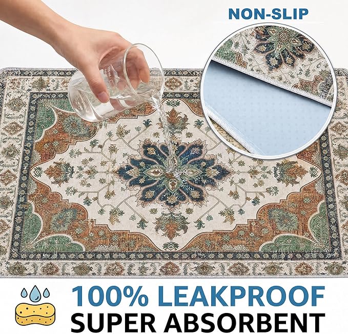 Washable Pee Pads for Dogs,Great Urine Absorbent Reusable Puppy Training Pads,Waterproof,Leak-Proof & Non-Slip Potty Pads for Whelping,Crate,Playpen,Bed.(Dark Teal Floral,36"x36")