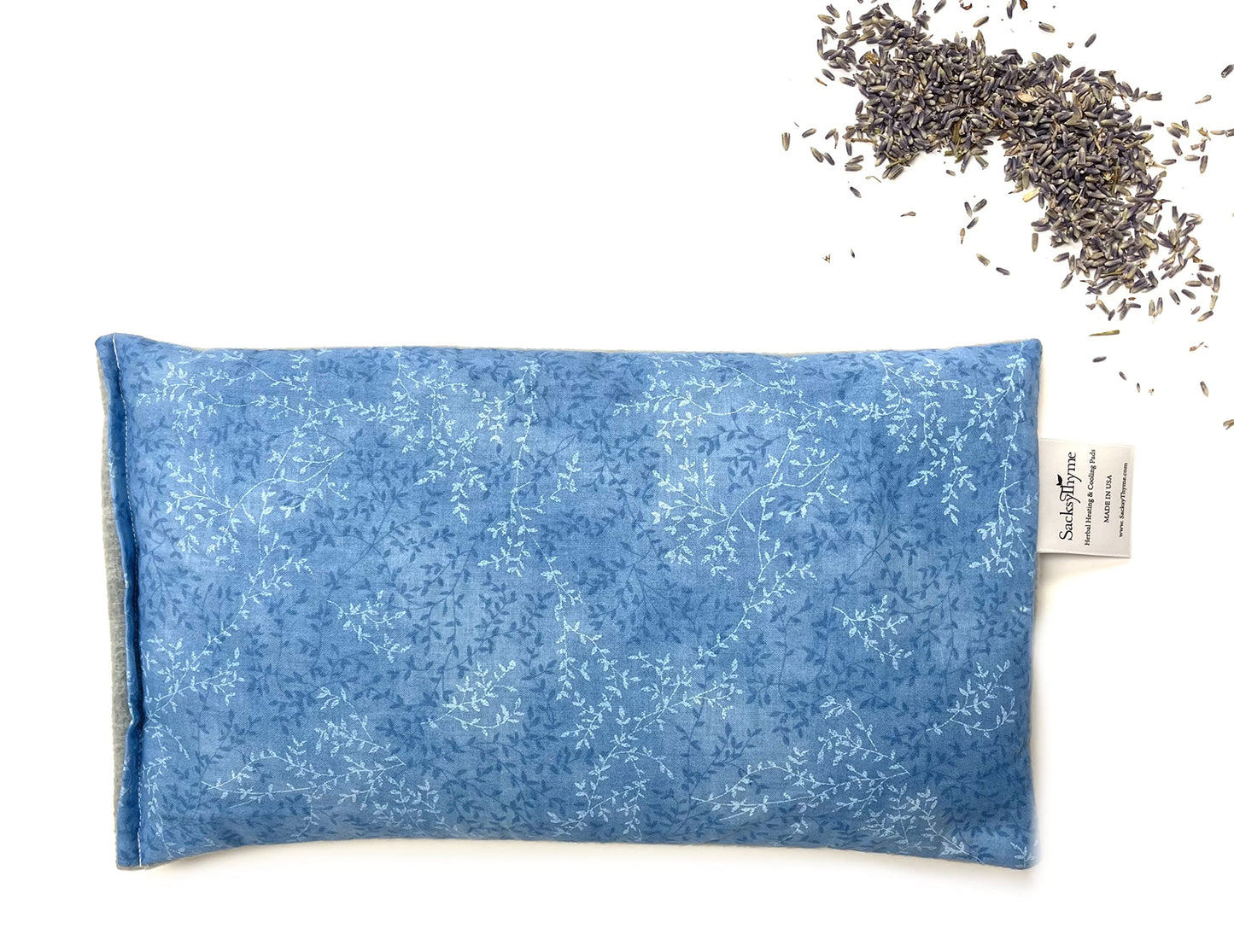 SacksyThyme Microwave Heating Pad for Cramps, Back, Neck, Shoulders, Leg Pain - Reusable Heat Pack, Hot Moist Microwavable Therapy Pack - Unscented Flaxseed Hot Compress Made in USA (Size: 12" x 7")