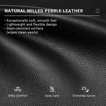 Morriloom Genuine Leather Hobo Bags for Women Crossbody Purses Work Tote Bag Designer Shoulder Handbags with 2 Straps (Black)