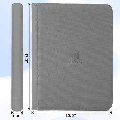 1000+ Pockets Premium Trading Card Binder, 16 Pockets Trading Card Binder Ringless Side Loading Trading,Card Holder Folders for MTG, TCG, Game Cards & Sports Cards(Grey)