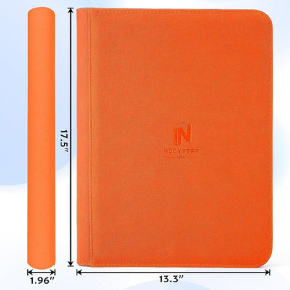 1000+ Pockets Premium Trading Card Binder, 16 Pockets Trading Card Binder Ringless Side Loading Trading,Card Holder Folders for MTG, TCG, Game Cards & Sports Cards(Orange)