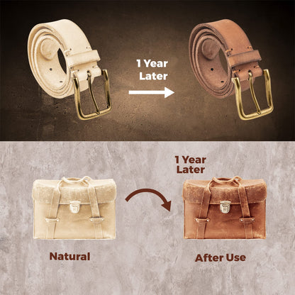 European Leather Works 11-12 oz. (4-4.8mm) Vegetable Tanned Leather Belt Blanks/Straps Size: 1/2"x50" (1.3x127cm) Full Grain Cowhide Tooling, Crafting, Knife Sheath, Furniture