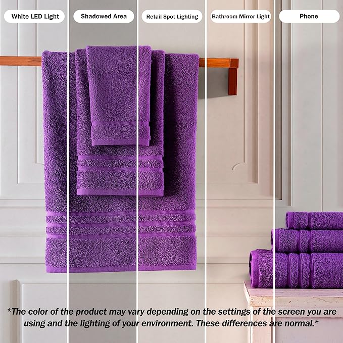 Hawmam Linen Luxury Cotton Washcloths 13x13 Inch