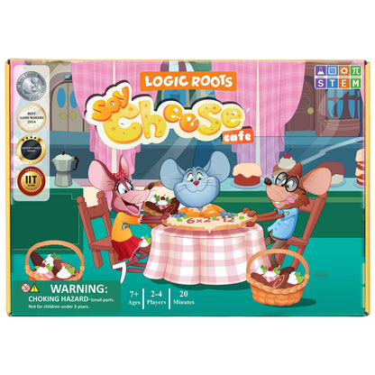 Logic Roots Multiplication and Division Game - Fun Math Board Game, Easy Start STEM Toy, Educational Gift for Kids (Girls & Boys), Homeschoolers, Grade 1 and Up (Say Cheese Cafe)
