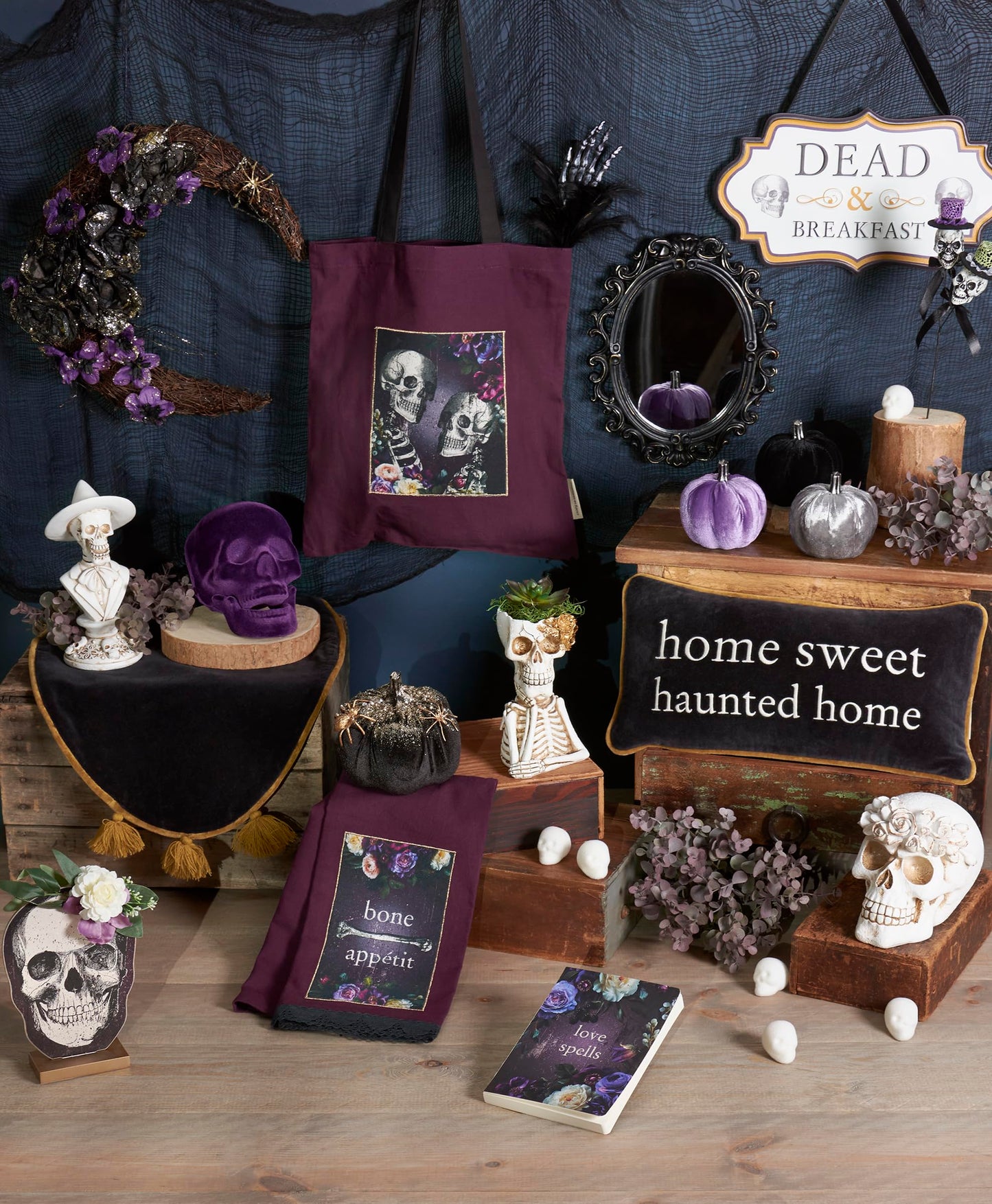 Primitives by Kathy Seasonal Home Decor 3-Piece Moody Velvet Pumpkin Set, Halloween Decor, Home Accents