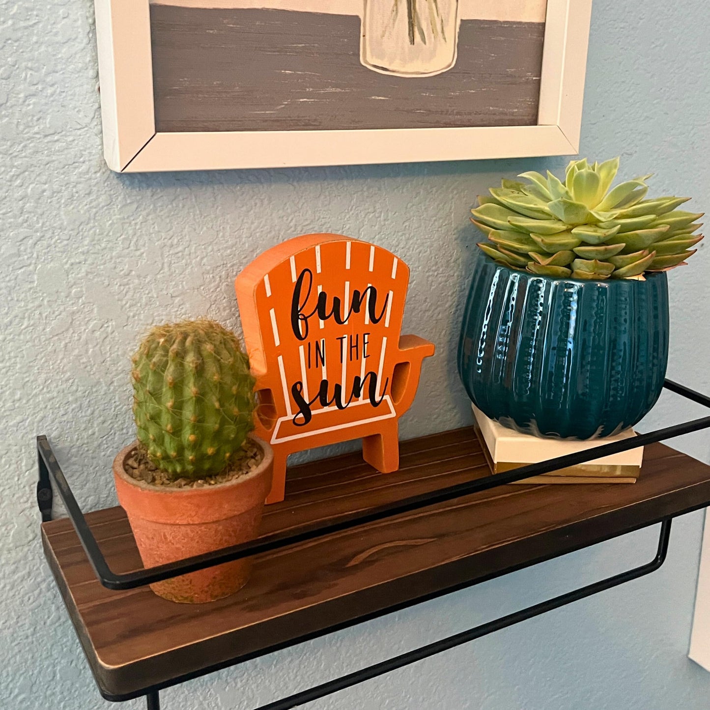 Admired By Nature 4" Ceramic Flower Planter Pot Decorative Planter for Indoor Plant Succulent Home Décor, Lightweight, Turquoise