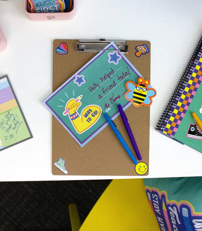 Carson Dellosa We Stick Together 261Pc Classroom Management Set, Colorful Birthday Crowns for Classroom, Motivational Bulletin Board Sets, Feelings Chart, Stickers, Punch Cards & More School Supplies