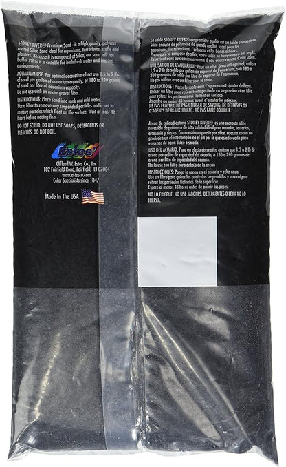 Estes Gravel Products AES06606 Este Marine Sand Black for Aquarium, 5-Pound