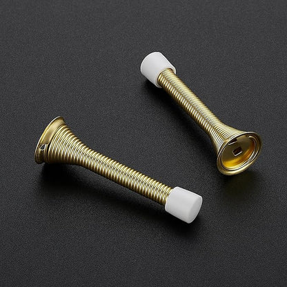 Ravinte Door Stoppers, 48 Pack Gold Spring Door Stops with Rubber Bumper, Door Stoppers for Bottom of Door