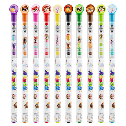 Party Smencils - Patented Gourmet Scented Graphite HB #2 Pencils made from Recycled Newspapers, 10 Count, Gifts for Kids, School Supplies
