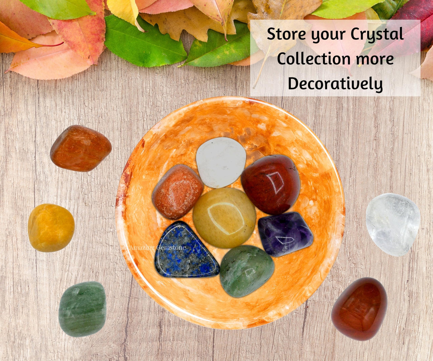 Golden Quartz Crystal Bowl - 3 Inch Decorative Bowls for Room and Home Decor - Gemstone Healing Crystals for Elegant Display, Positive Energy Balance and Gift