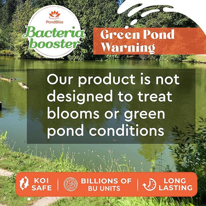 Beneficial Booster - Concentrated with Billions of Microbes, Pond Starter and Treatment for Dirty and Smelly Water - 32oz