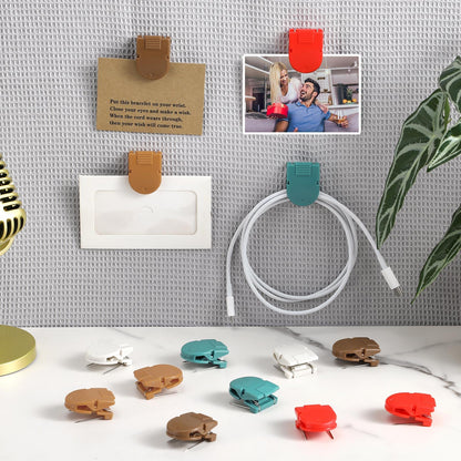 Feifeiya 15 Pcs Cubicle Clips Fabric Panel Cubicle Accessories Fabric Partition Panel Wall Clip Office Photos Wall for Notes Memos Standard Size, 40-Sheet Capacity (Burnt Orange)