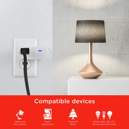 UltraPro Smart Plug WiFi Outlet, Smart Home, Smart Switch, Dual Smart Outlet, Works with Alexa, Echo & Google Home, No Hub Required, App Controlled, ETL Certified, Alexa Plug, 2 Pack, 51403