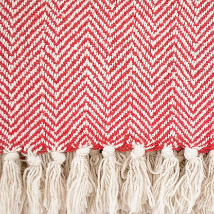 DII Chevron Throw Collection Handloomed Cotton, 50x60, Marigold