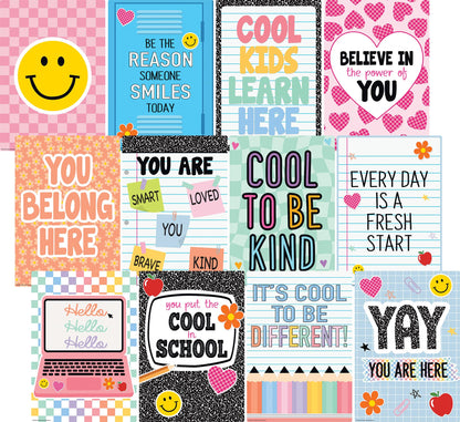 Teacher Created Resources Cool for School Positive Sayings Educational Poster Pack (TCR9326)