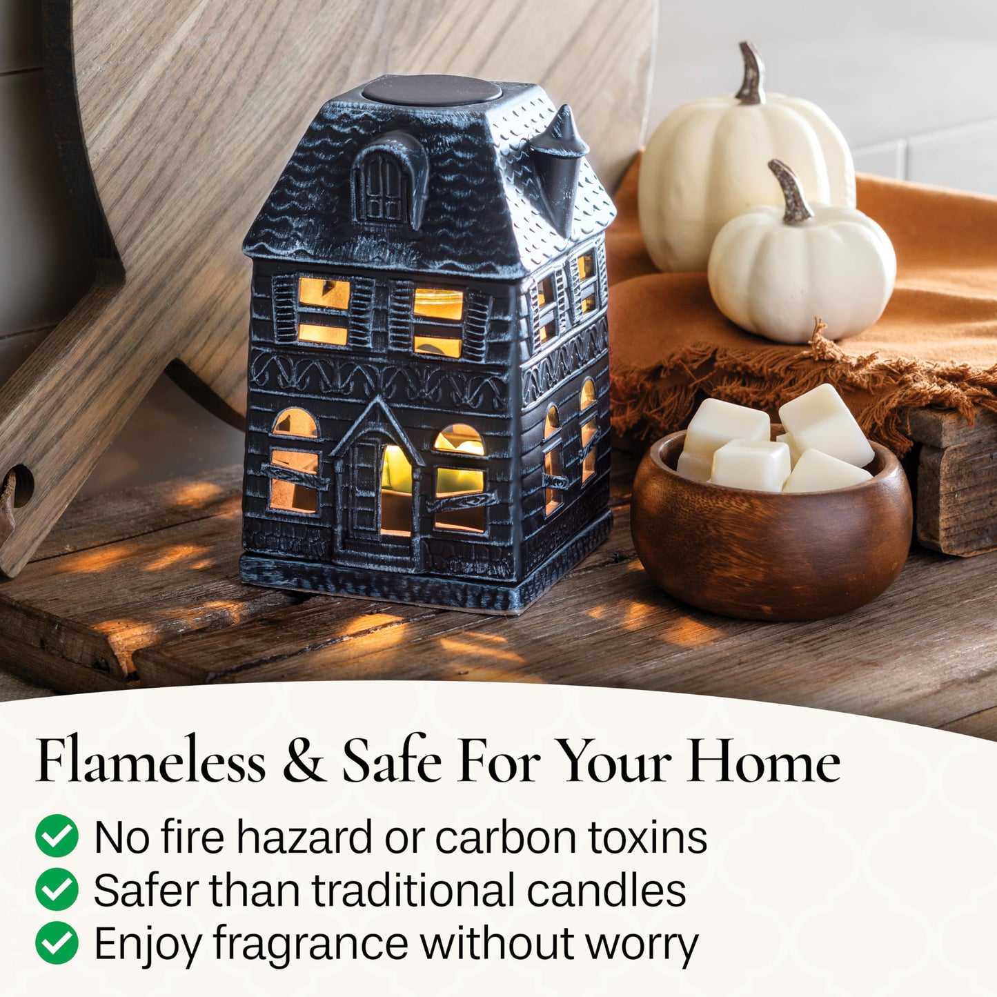 Candle Warmers Etc. Haunted Mansion Canopy Fragrance Warmer – Use with Any Wax Melts