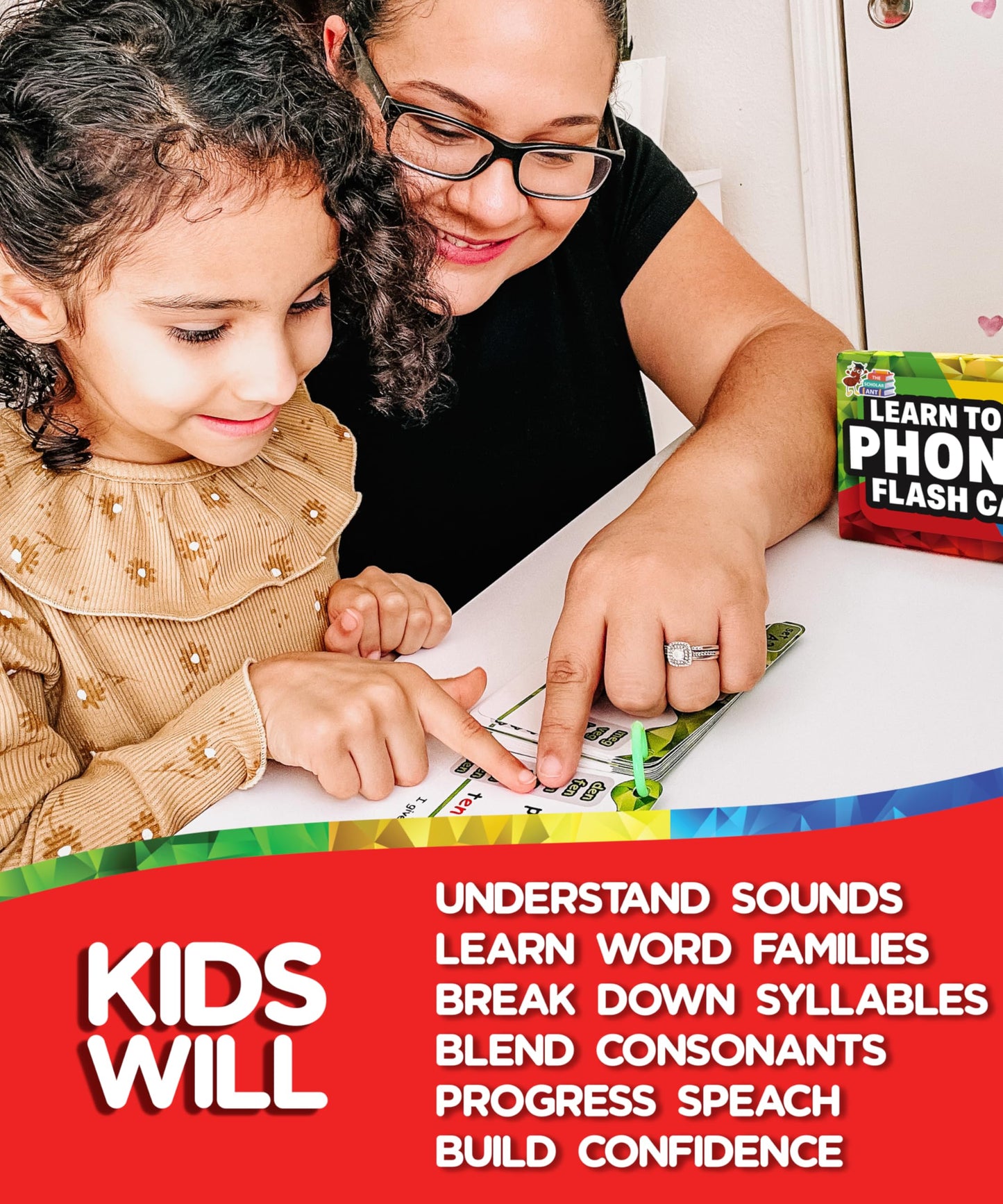 Phonics Flash Cards with Proven Spaced Repetition Learning System - Learn to Read in 20 Phonic Stages - Digraphs CVC Blends Long Vowel Sounds Phonics Games for Kids Ages 4-8 Kindergarten 1st 2nd Grade