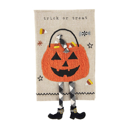 Mud Pie Dangle Leg Towel, Trick Treat