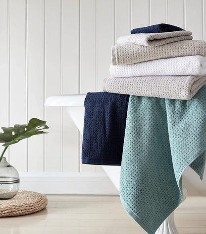 Tommy Bahama - Bath Towels, 100% Soft & Absorbent Yarn-Dyed Cotton, Low Linting