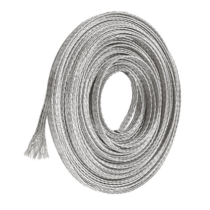 Tin-Plated Copper Reinforcing Strip for Stained Glass – 3.9mm (5/32”) Wide, 9.2m (30.18 ft) Long, Strong & Easy Soldering, Ideal for Large Stained Glass Projects