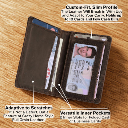 SparkMark RFID Blocking Slim Wallet for Men | Thin Bifold Credit Card Holder Wallet | Mens Wallet Slim Business Card Case | Minimalist Front Pocket wallet with Gift Box