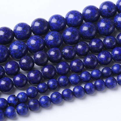 90PCS 4MM Lapis Lazuli Stone Beads Natural Gemstone Bead Crystal Healing Energy Jewelry Making DIY 15 inches