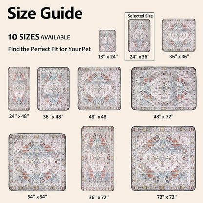 Washable Pee Pads for Dogs, Reusable Puppy Potty Training Pads, Ultra-Absorbent Thick Waterproof Leak-Proof Non-Slip Pads & Mat for Crate, Playpen, Floor, Whelping & Housebreaking , 2 Pack 24"x36"