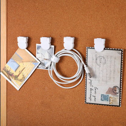Feifeiya 15 Pcs Cubicle Clips Fabric Panel Cubicle Accessories Fabric Partition Panel Wall Clip Office Photos Wall for Notes Memos Standard Size, 40-Sheet Capacity (White)