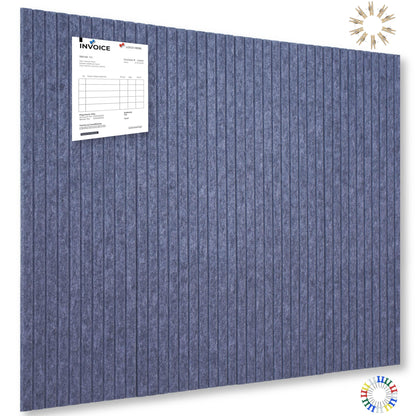 YOUDEFUL Large Cork Board Alternative-12 Pcs Self-Adhesive Felt Bulletin Board Tiles, Felt Pin Board Cork Board Tiles for Home Office Wall Decor, Tack Board 47"x35" (Dark Grey