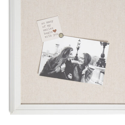 U Brands Farmhouse Board (Linen Pin Board, 30" x 20")