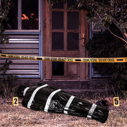 Lvdeer Halloween Decorations Outdoor Body Props - Scary Fake Corpse in Bag Hallowmas Prop Creepy Haunted House Decor (Requires Assembly)