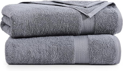 LANE LINEN Jumbo Size Bath Sheets 2 Piece, 35 by 66 Inch