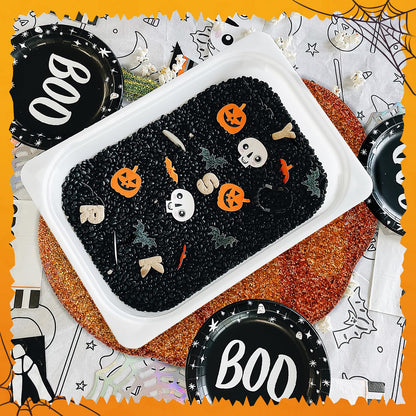 Cumouna Thanksgiving Pumpkin Placemat, Halloween Table Mats Orange Thanksgiving Fall Sparkle Pumpkin Decoration Placemat for Centerpiece Kitchen Table Party Tableware Decor