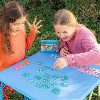 eeBoo: Memory & Matching Game- Little Birds- 18 Illustrated Matching Pairs, Concentration Tile Game, Informational Insert, Kids Ages 4+, 1-4 Players