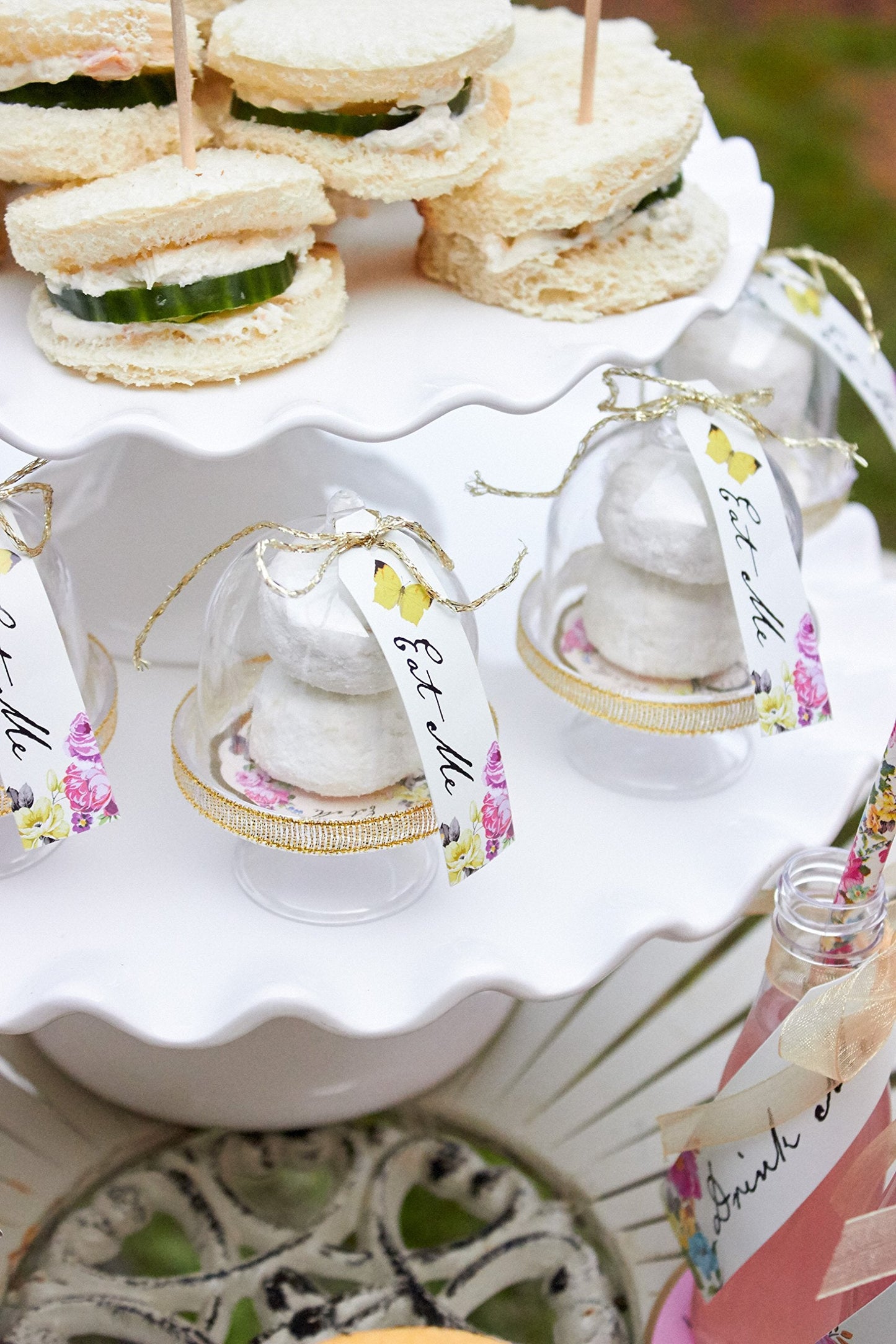 Talking Tables Pack of 6 Party Cake Domes, Gold