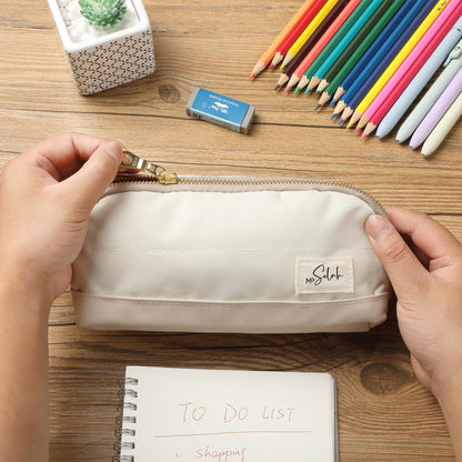 Mr. Pen- Wide-Opening Pencil Case, Triangle Design, Compact & Spacious Pencil Cases with 5 Mesh Pockets, Bag Pouch, Box Organizer for Students, School Supplies, Aesthetic Supply