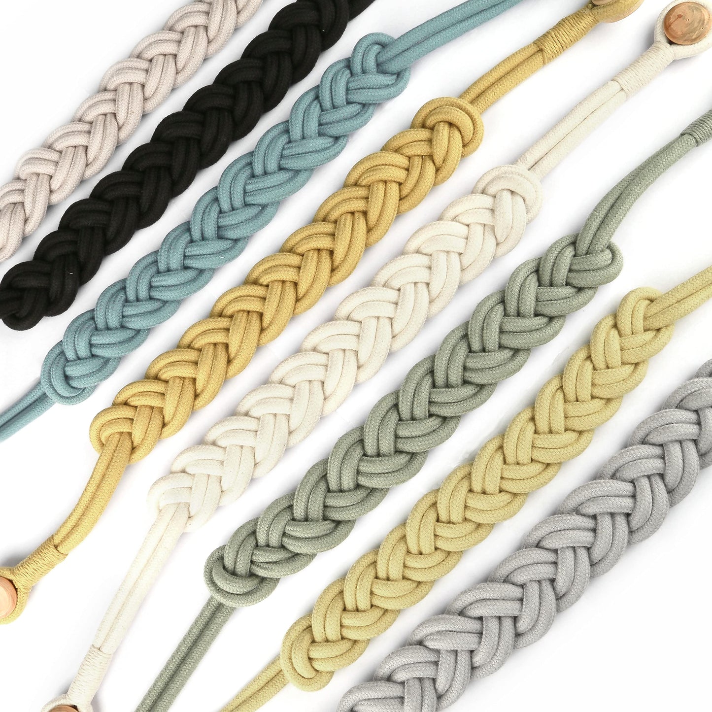 BEL AVENIR Jute Curtain Tiebacks Magnetic Woven Curtain Holdback Drapery Tie-Back (Jute-2Pack)