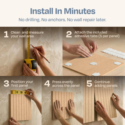 Ekkogo X-Large Cork Board Alternative 12-Pack Felt Bulletin Board Thick and Decorative Pin Board for Home Office Walls 47.24 x 35.43 Inches with 72 Adhesive Tabs - [Soft Camel]