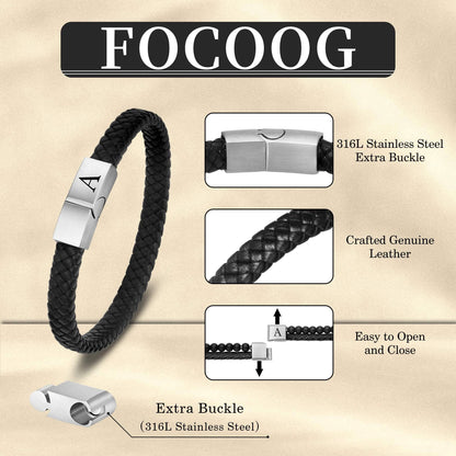 Leather Bracelet for Men - Unique Christmas & Birthday Gifts